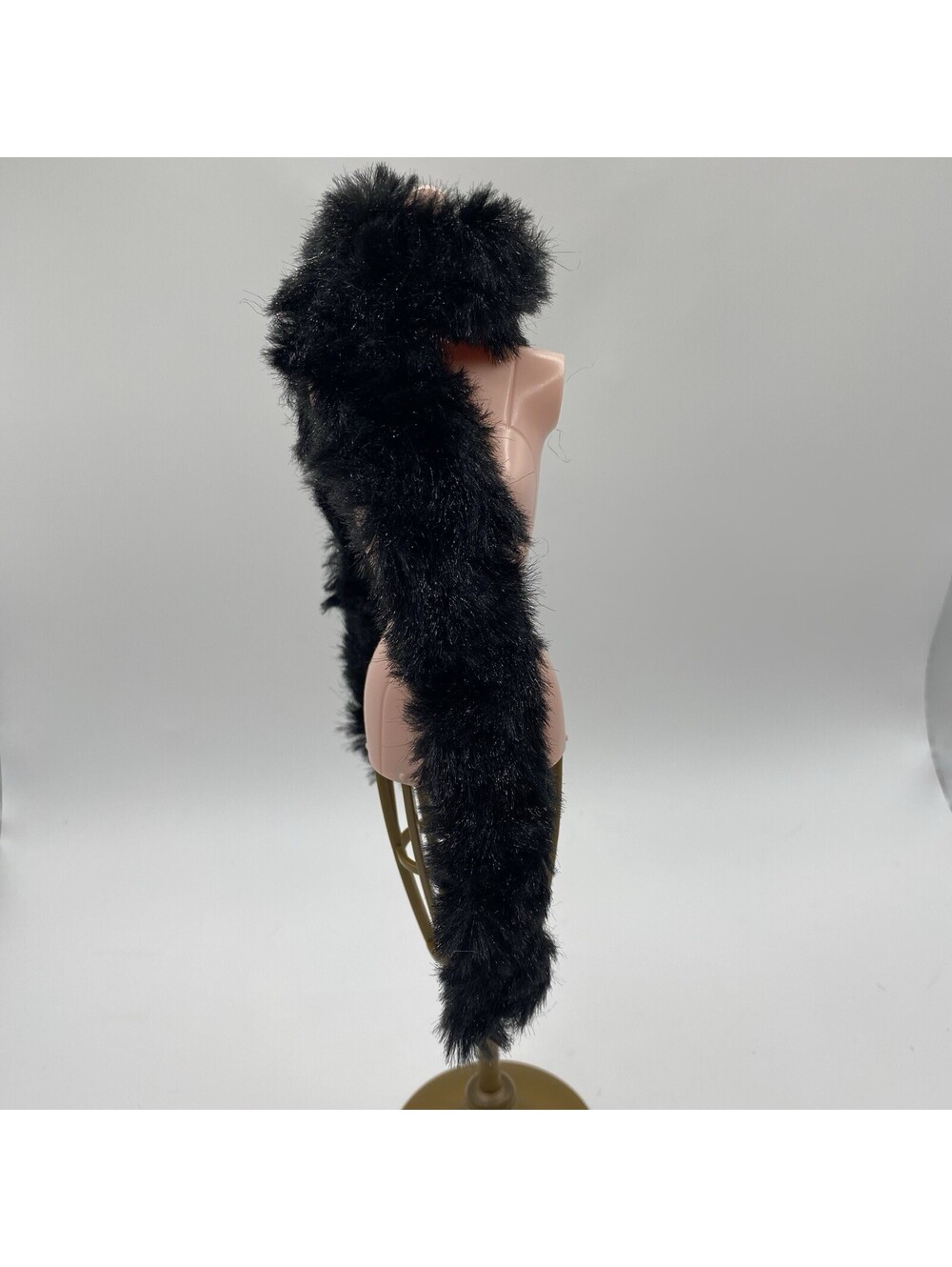 Barbie Feather Boa Black Dressy Party B16
